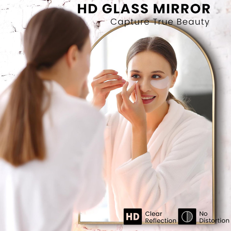 Ebern Designs Kolodny Aluminium Arch Wall Mirror Wayfair Canada